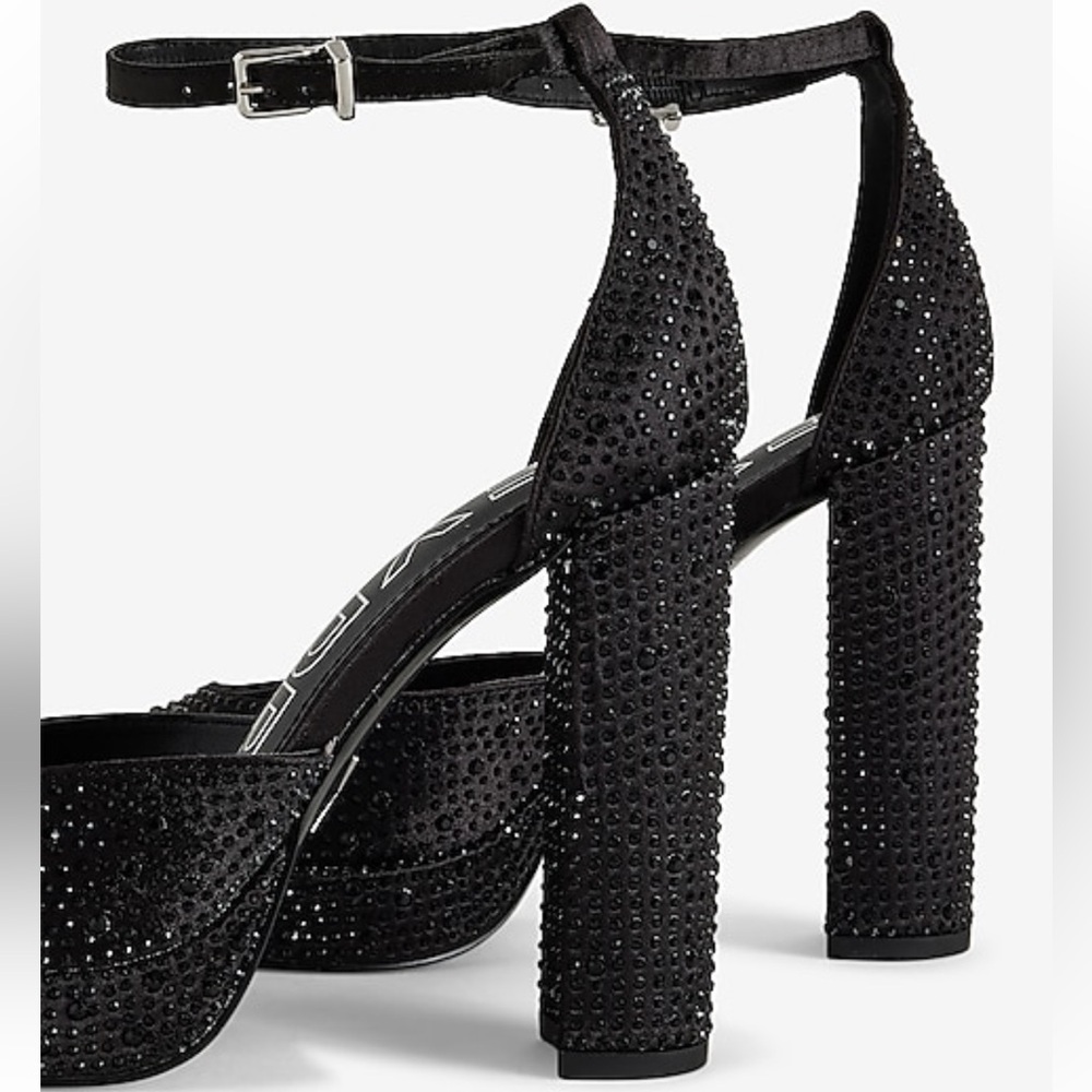 Nwt Express Rimestone Closed Pointed Toe Platform… - image 4